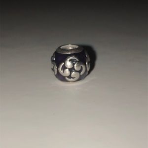 Authentic purple charm pandora charm